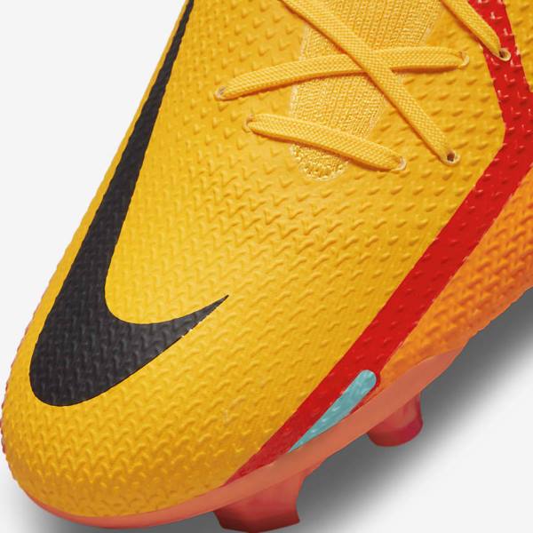 Botas de fútbol Nike Phantom GT2 Pro Dynamic Fit FG Firm-Ground Hombre Naranjas Rojas Claro Negras | NK046AYM