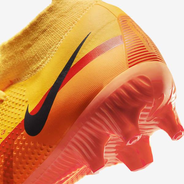 Botas de fútbol Nike Phantom GT2 Pro Dynamic Fit FG Firm-Ground Mujer Naranjas Rojas Claro Negras | NK467MOL