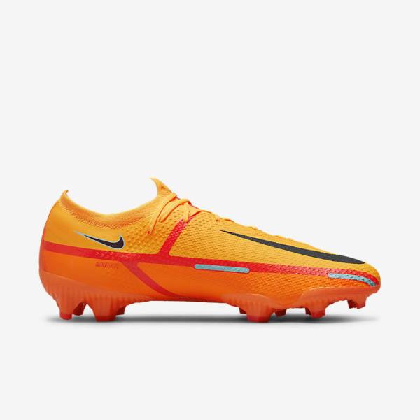 Botas de fútbol Nike Phantom GT2 Pro FG Firm-Ground Mujer Naranjas Rojas Claro Negras | NK178VDP