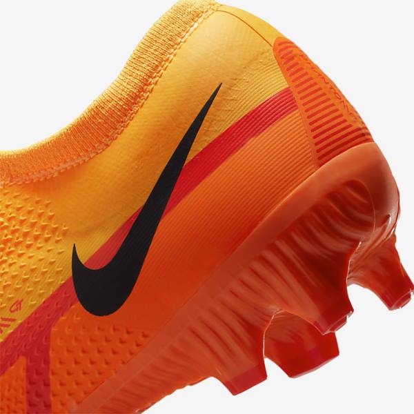 Botas de fútbol Nike Phantom GT2 Pro FG Firm-Ground Mujer Naranjas Rojas Claro Negras | NK178VDP