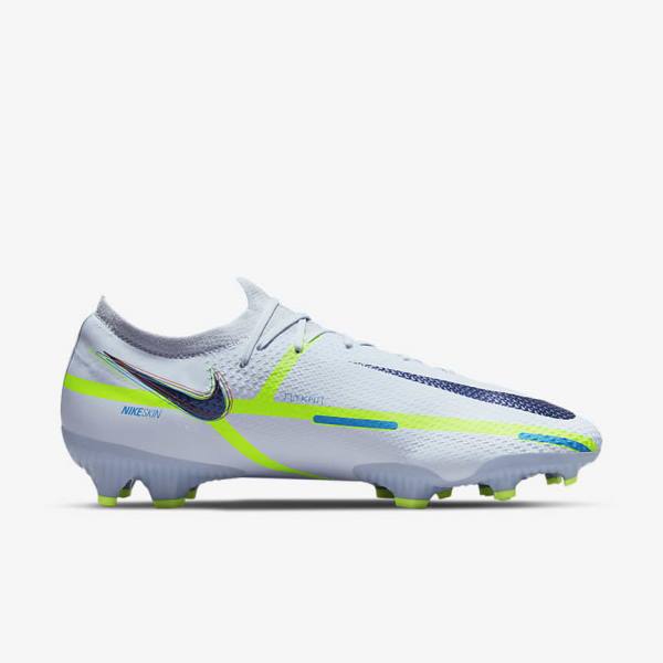 Botas de fútbol Nike Phantom GT2 Pro FG Firm-Ground Mujer Gris Azules Claro | NK768FQP