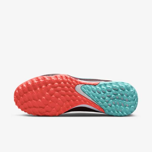 Botas de fútbol Nike React Tiempo Legend 9 Pro TF Turf Mujer Rojas Rojas Claro Blancas | NK492VWN