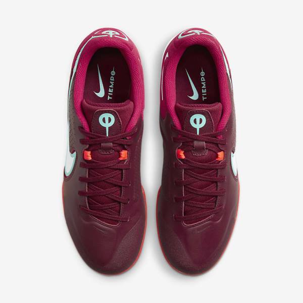 Botas de fútbol Nike React Tiempo Legend 9 Pro IC Indoor-Court Hombre Rojas Rojas Claro Blancas | NK569GPI