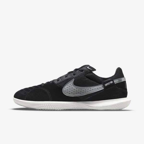 Botas de fútbol Nike Streetgato Hombre Negras Blancas | NK159VLT