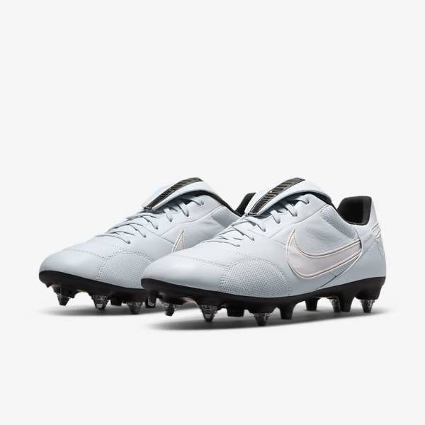 Botas de fútbol Nike The Premier 3 SG-PRO Anti-Clog Traction Soft-Ground Hombre Plateadas Negras Metal Doradas Blancas | NK074IFZ