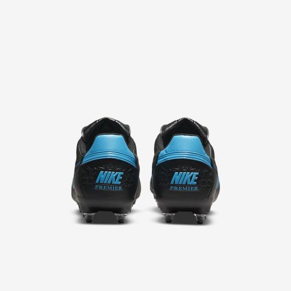 Botas de fútbol Nike The Premier 3 SG-PRO Anti-Clog Traction Soft-Ground Hombre Negras Azules | NK702PYI