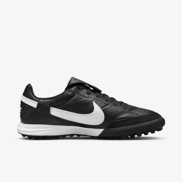 Botas de fútbol Nike The Premier 3 TF Artificial-Turf Hombre Negras Blancas | NK975YEW