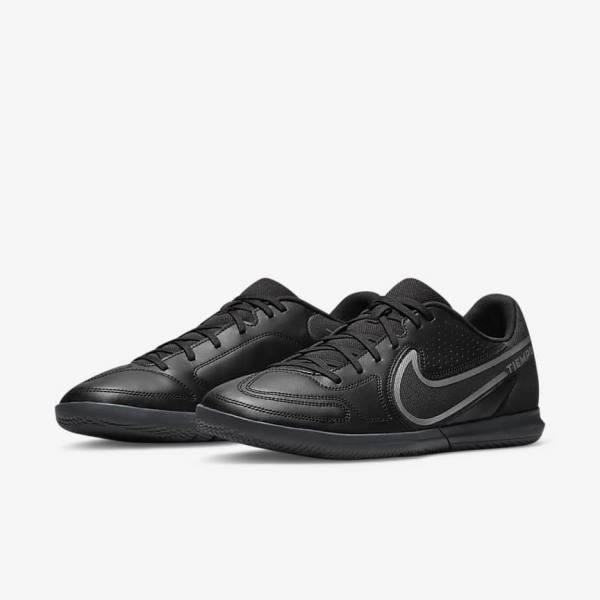 Botas de fútbol Nike Tiempo Legend 9 Club IC Indoor-Court Hombre Negras Gris Oscuro | NK015GKL