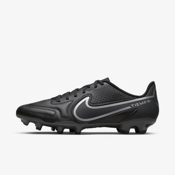 Botas de fútbol Nike Tiempo Legend 9 Club MG Multi-Ground Hombre Negras Gris Oscuro | NK107OZM