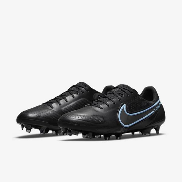 Botas de fútbol Nike Tiempo Legend 9 Elite FG Firm-Ground Hombre Negras Gris | NK179WCN