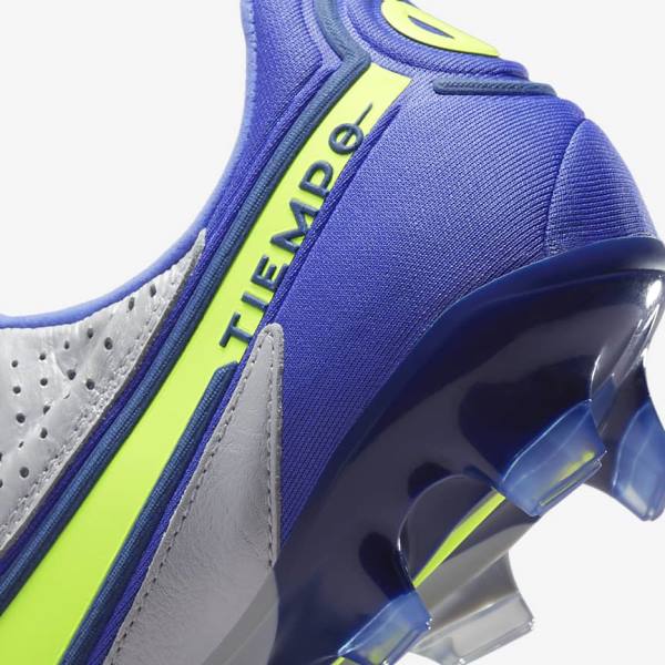 Botas de fútbol Nike Tiempo Legend 9 Elite FG Firm-Ground Hombre Gris Azules | NK863NXO