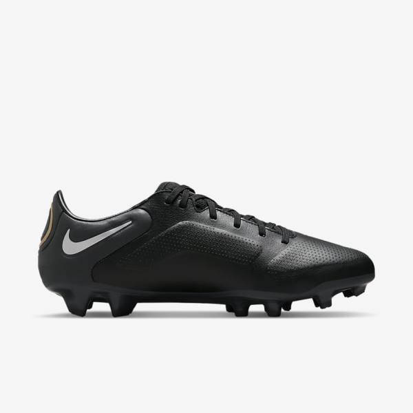 Botas de fútbol Nike Tiempo Legend 9 Pro FG Firm-Ground Hombre Negras Gris Oscuro Metal Doradas Metal Gris Oscuro | NK820ZTJ