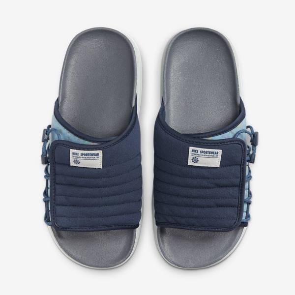 Chanclas Nike Asuna 2 Next Nature Hombre Azul Marino Gris Gris Oscuro Azul Marino | NK567HRB