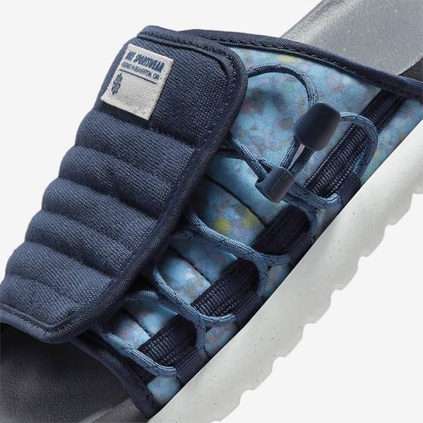 Chanclas Nike Asuna 2 Next Nature Hombre Azul Marino Gris Gris Oscuro Azul Marino | NK567HRB