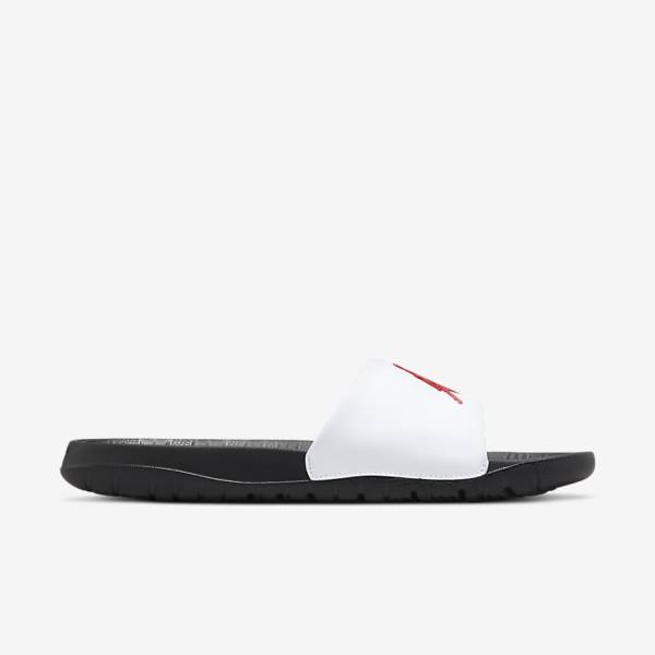 Chanclas Nike Jordan Break Hombre Negras Blancas Rojas | NK038GTI