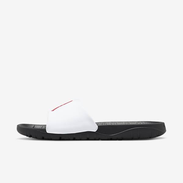 Chanclas Nike Jordan Break Hombre Negras Blancas Rojas | NK038GTI