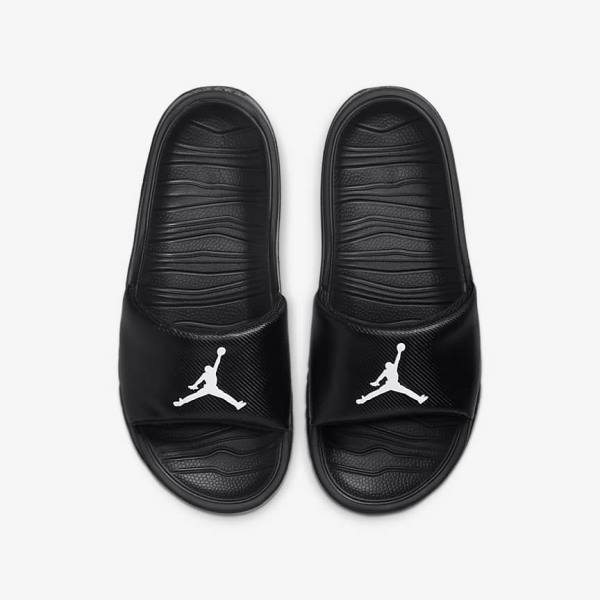 Chanclas Nike Jordan Break Older Niños Negras Blancas | NK547EUF