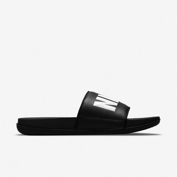 Chanclas Nike Offcourt Mujer Negras Blancas | NK436MAQ