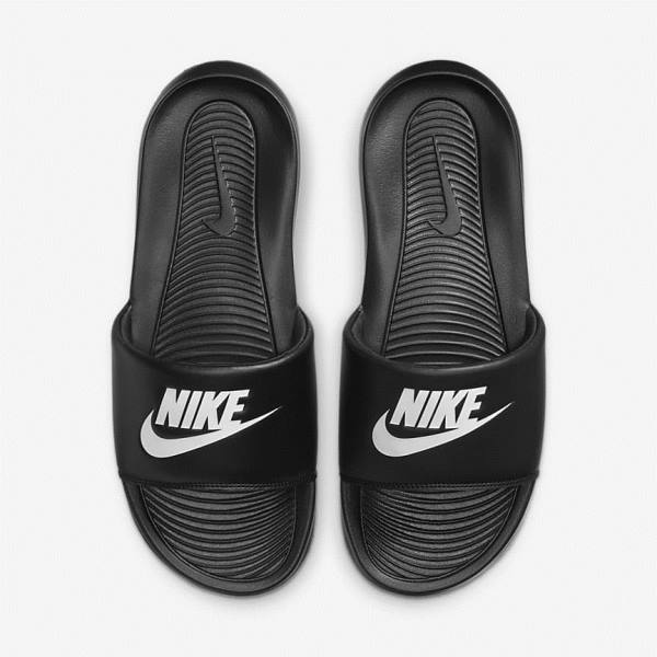 Chanclas Nike Victori One Hombre Negras Blancas | NK357RXM