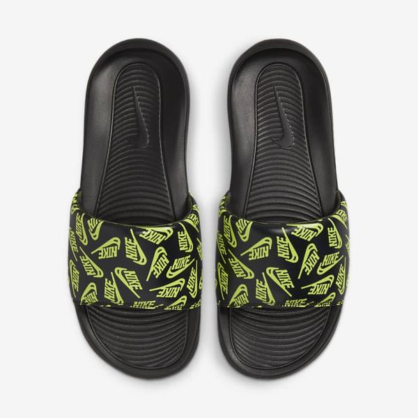 Chanclas Nike Victori One Printed Hombre Negras | NK513QCT