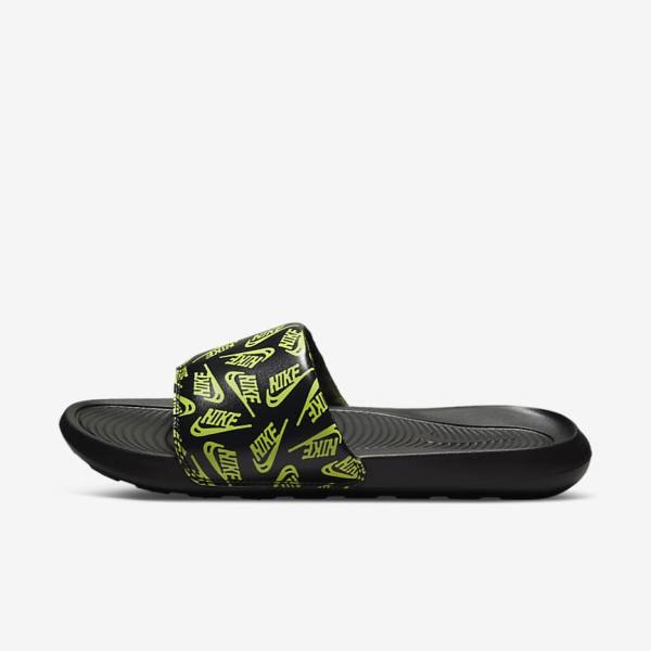 Chanclas Nike Victori One Printed Hombre Negras | NK513QCT