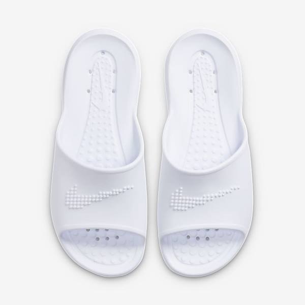 Chanclas Nike Victori One Shower Mujer Blancas | NK329ZSN