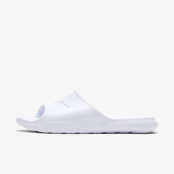 Chanclas Nike Victori One Shower Mujer Blancas | NK329ZSN