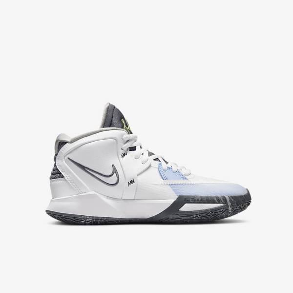 Zapatillas Baloncesto Nike Kyrie Infinity Older Niños Blancas Azules Claro Gris | NK965PWG