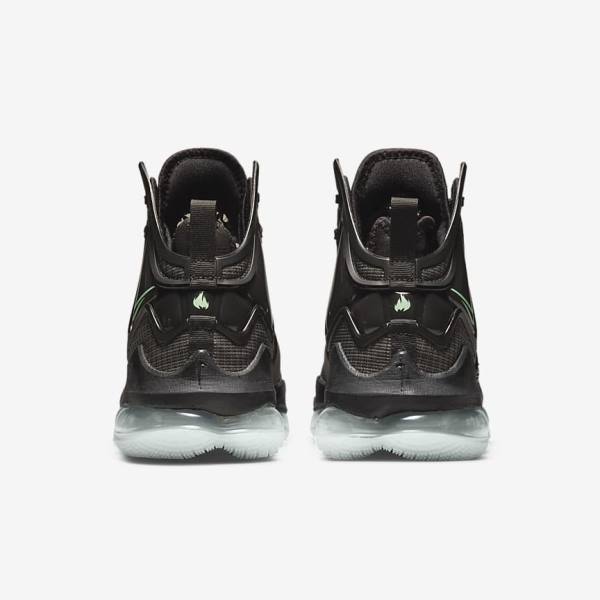 Zapatillas Baloncesto Nike LeBron 19 Mujer Negras Gris Oscuro Verde | NK521CTG