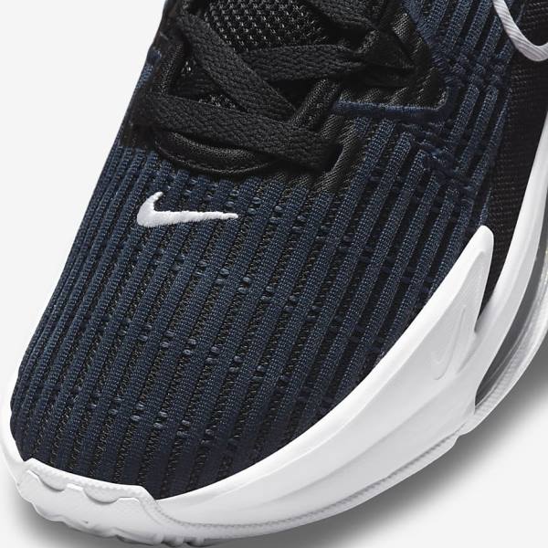 Zapatillas Baloncesto Nike LeBron Witness 6 Hombre Negras Obsidian Oscuro Blancas | NK491RUV