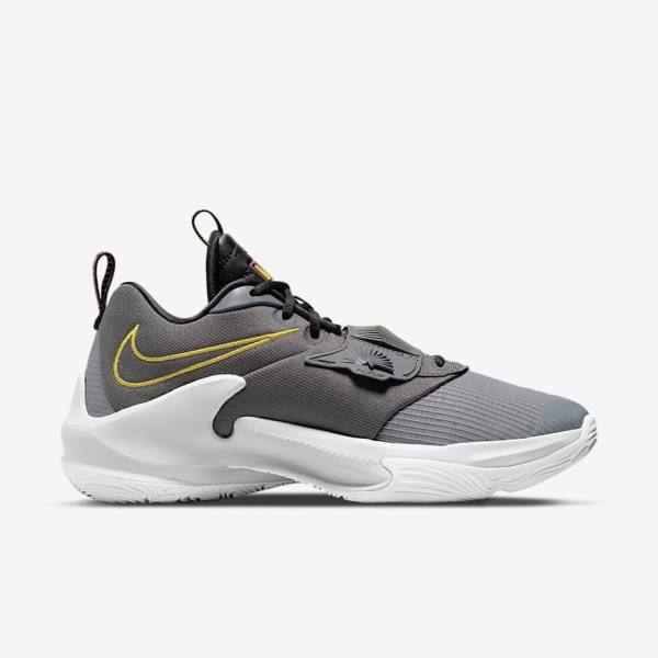 Zapatillas Baloncesto Nike Zoom Freak 3 Hombre Gris Negras | NK043FNK