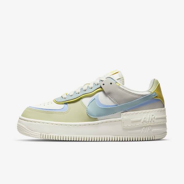 Zapatillas Nike AF-1 Shadow Mujer Azules Claro Verde Oliva | NK209PRV