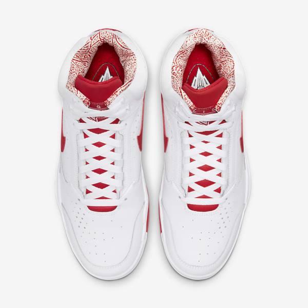 Zapatillas Nike Air Flight Lite Mid Hombre Blancas Rojas | NK701XSQ