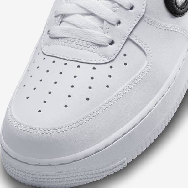 Zapatillas Nike Air Force 1 07 Hombre Blancas Negras | NK651KAM