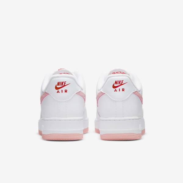 Zapatillas Nike Air Force 1 07 Mujer Blancas Rojas | NK328NPR