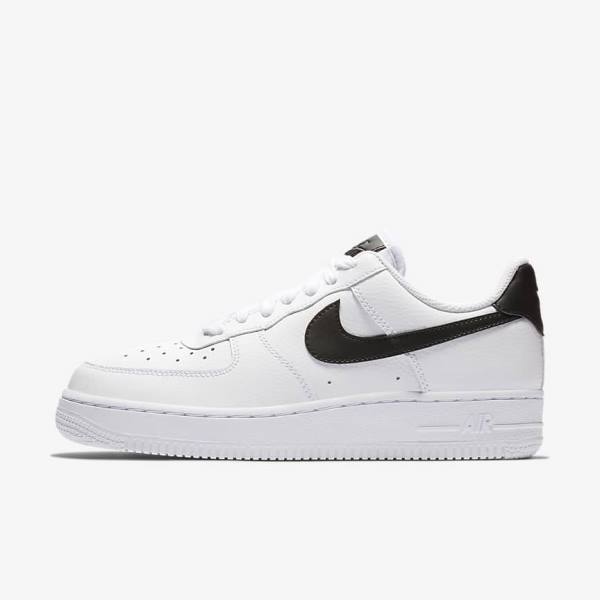 Zapatillas Nike Air Force 1 07 Mujer Blancas Negras Blancas | NK659SPW