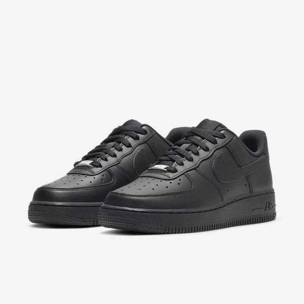 Zapatillas Nike Air Force 1 07 Mujer Negras | NK934BOK