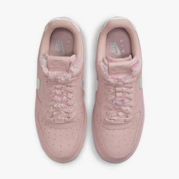 Zapatillas Nike Air Force 1 07 Mujer Rosas Metal Plateadas | NK948YHC