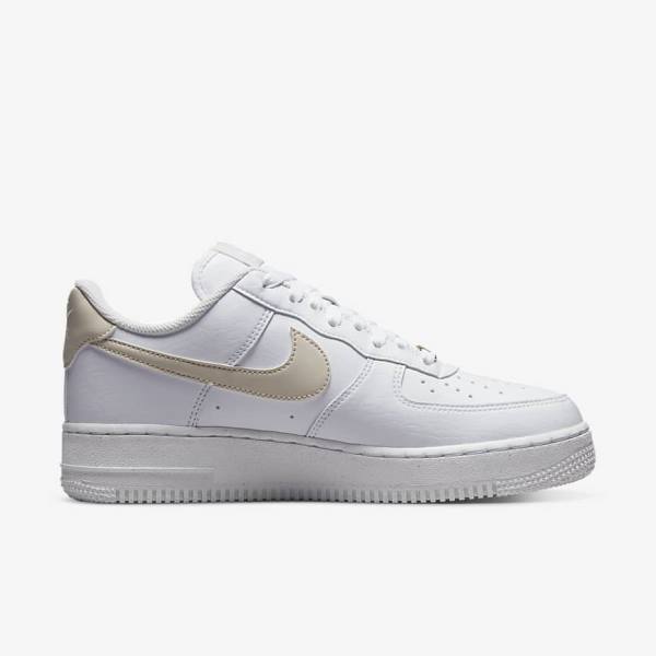 Zapatillas Nike Air Force 1 07 Next Nature Mujer Blancas Metal Doradas Marrones Claro | NK560ZBY