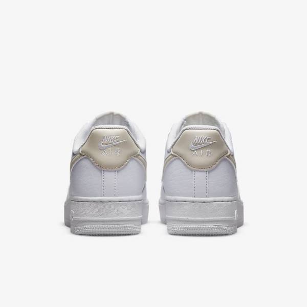 Zapatillas Nike Air Force 1 07 Next Nature Mujer Blancas Metal Doradas Marrones Claro | NK560ZBY