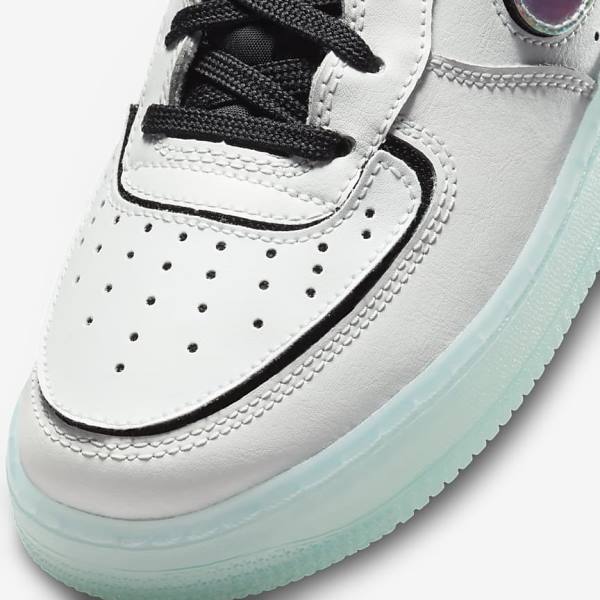 Zapatillas Nike Air Force 1-1 Older Niños Blancas Negras Rojas Multicolor | NK684PTQ