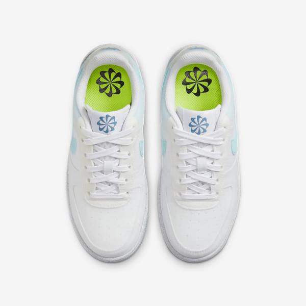 Zapatillas Nike Air Force 1 Crater Older Niños Blancas Azules | NK370NLS