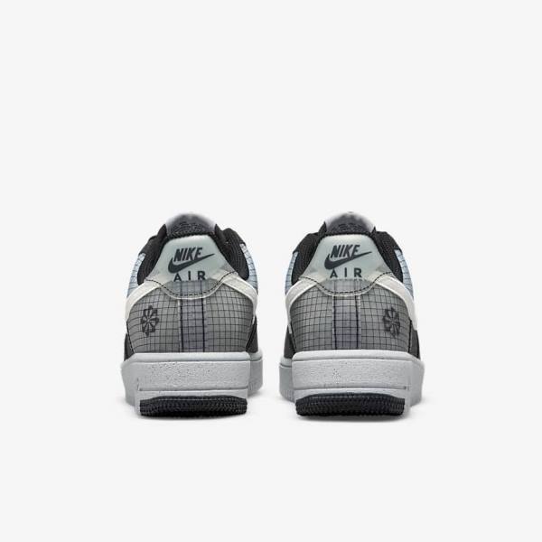 Zapatillas Nike Air Force 1 Crater Older Niños Negras Blancas | NK532NIW