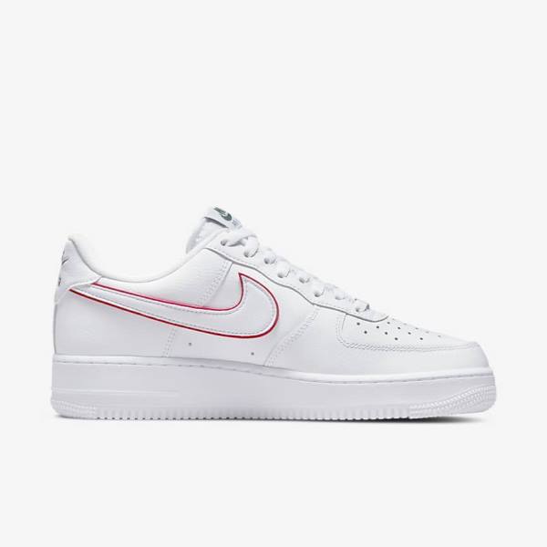 Zapatillas Nike Air Force 1 Hombre Blancas Verde Metal Plateadas Rojas | NK376GBY