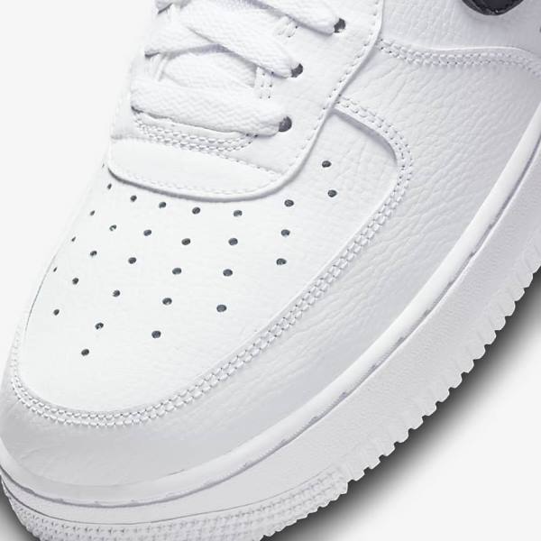 Zapatillas Nike Air Force 1 Hombre Blancas Naranjas Plateadas Negras | NK472AVM