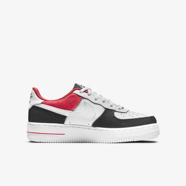 Zapatillas Nike Air Force 1 LV8 Older Niños Blancas Azul Marino Rojas Blancas | NK472OKX