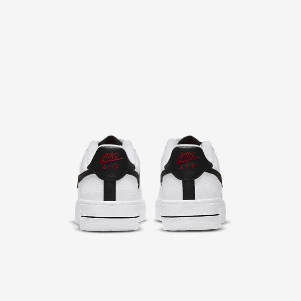 Zapatillas Nike Air Force 1 LV8 Older Niños Blancas Rojas Blancas Negras | NK649LVU