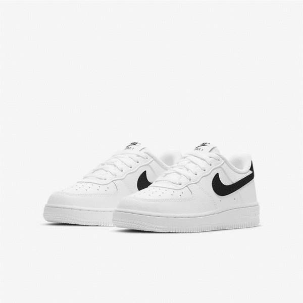 Zapatillas Nike Air Force 1 Older Niños Blancas Negras | NK874HPZ