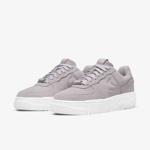 Zapatillas Nike Air Force 1 Pixel Mujer Gris Blancas Gris | NK140FCW