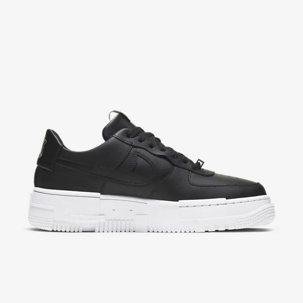 Zapatillas Nike Air Force 1 Pixel Mujer Negras Blancas Negras | NK340IKV